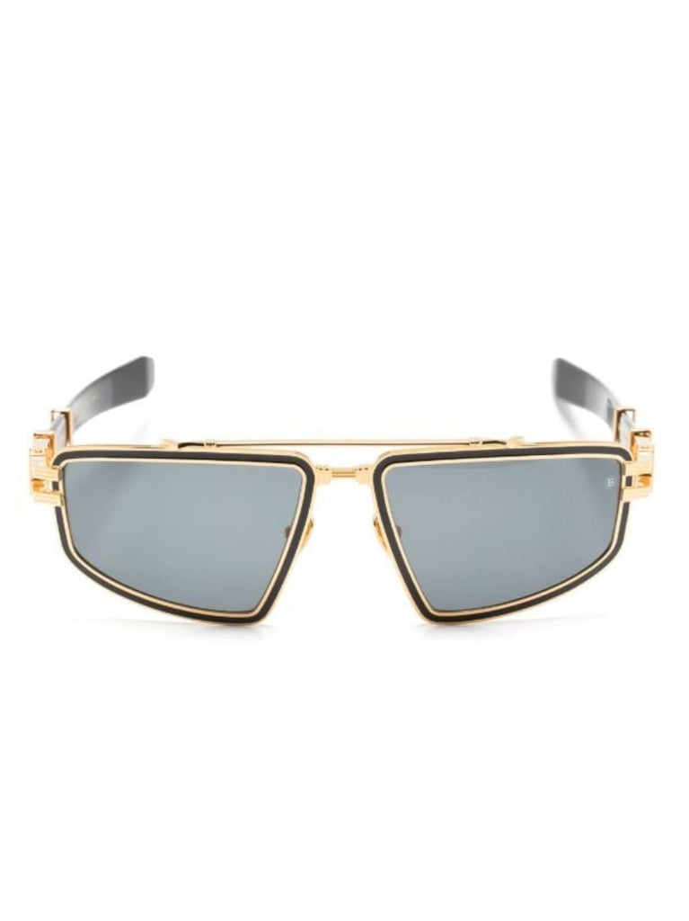 Black Titan Pilot-frame Sunglasses