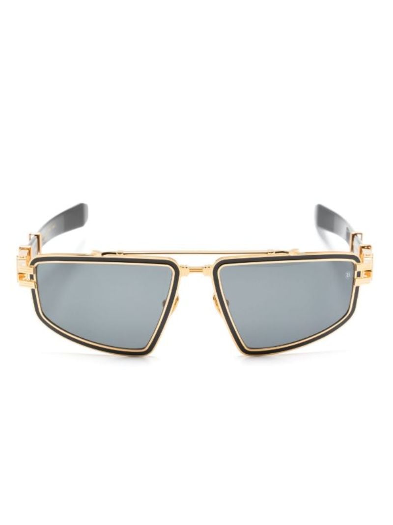 Black Titan Pilot-frame Sunglasses