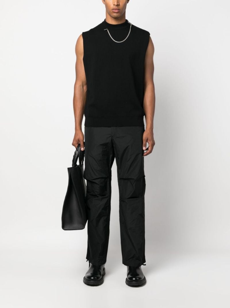 Black Straight-leg Trousers
