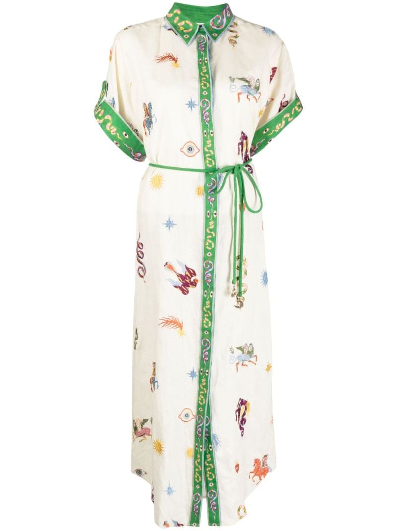 White Seeker Embroidered Dress