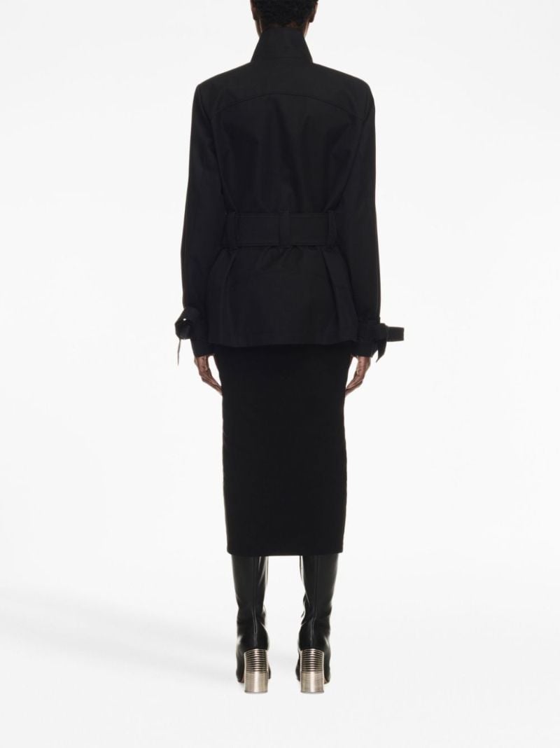 Black Belted Cotton Jacket