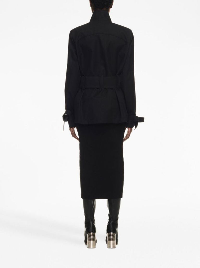 Black Belted Cotton Jacket