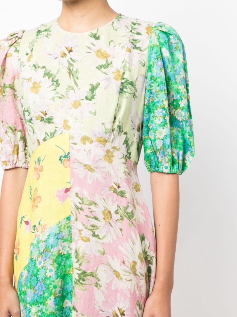 Green Kenzie Patchwork Dress