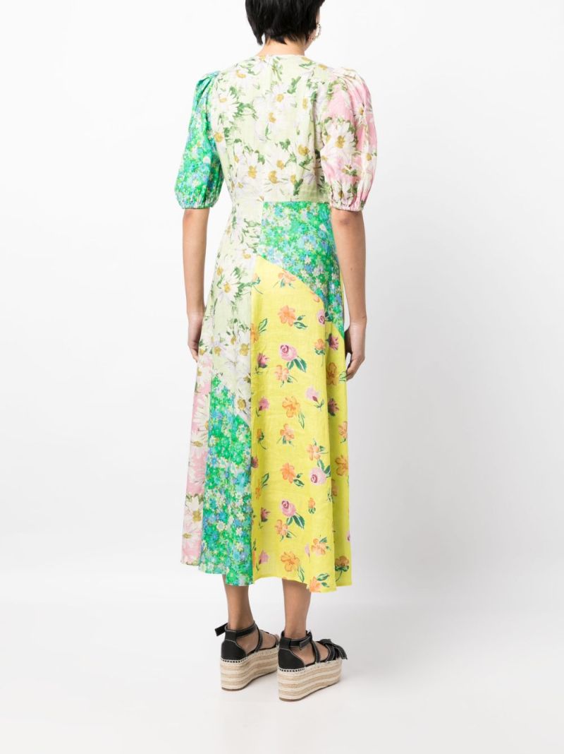 Green Kenzie Patchwork Dress