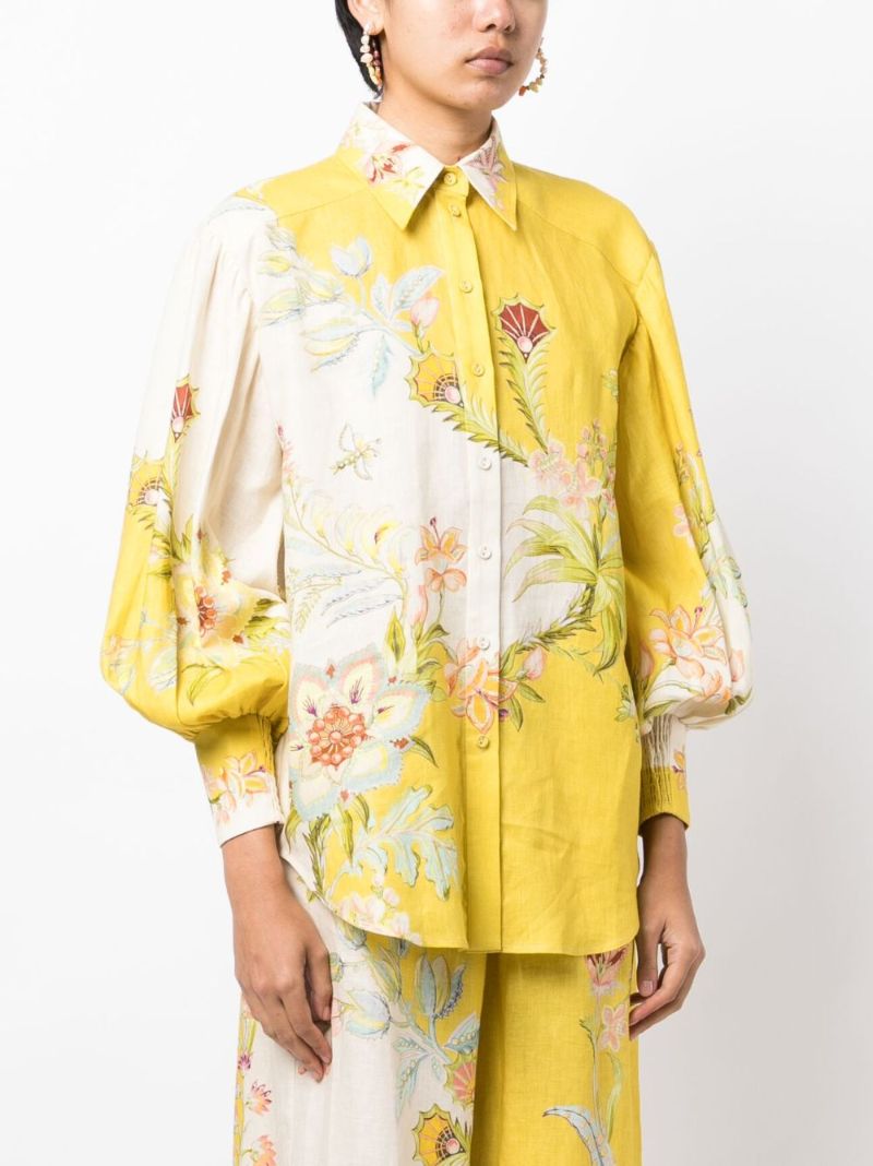 Yellow Ira Linen Shirt