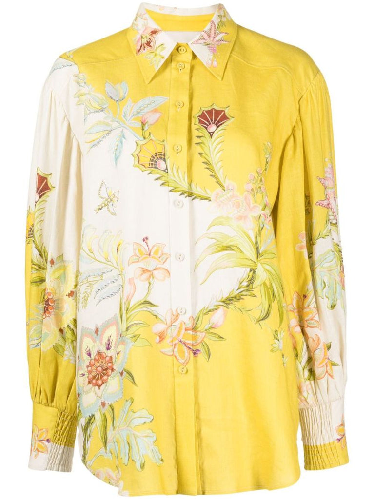 Yellow Ira Linen Shirt