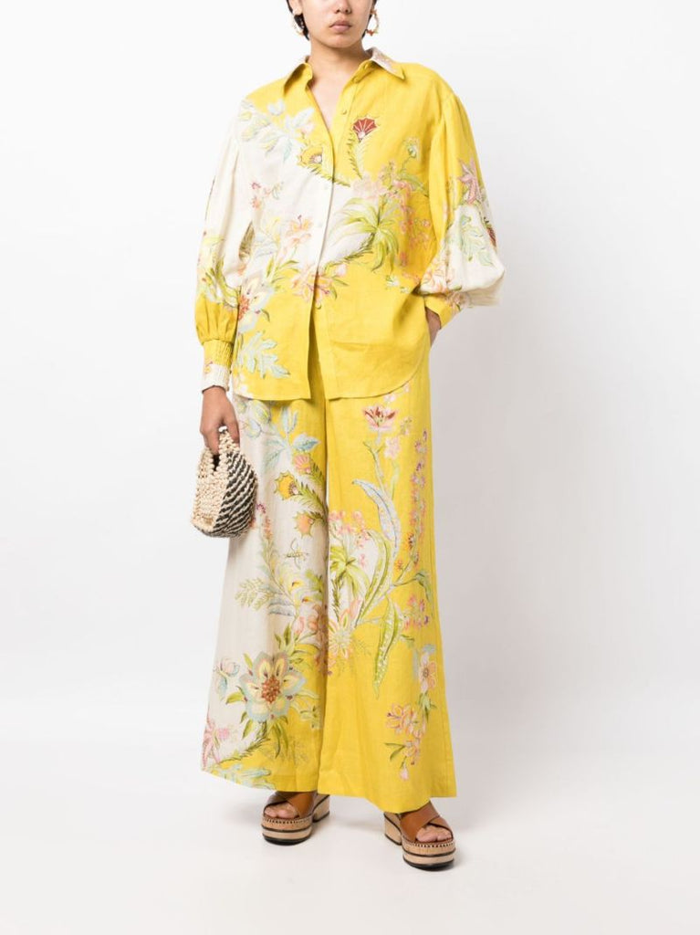 Yellow Ira Linen Shirt