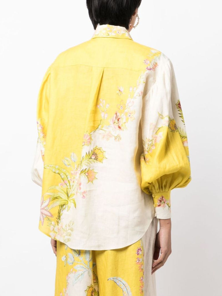 Yellow Ira Linen Shirt