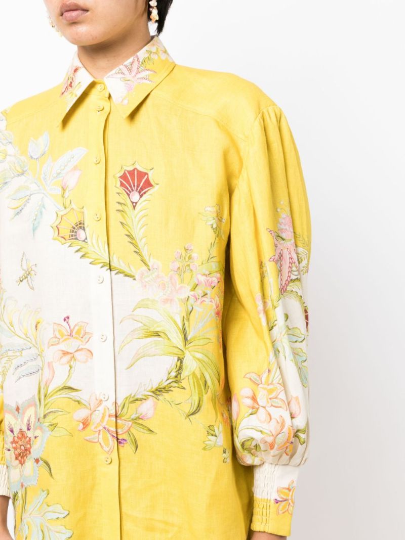 Yellow Ira Linen Shirt