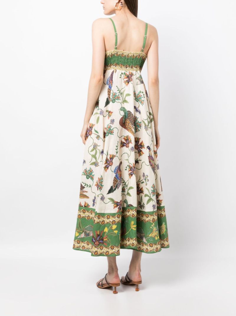 White Birdie Linen Midi Dress
