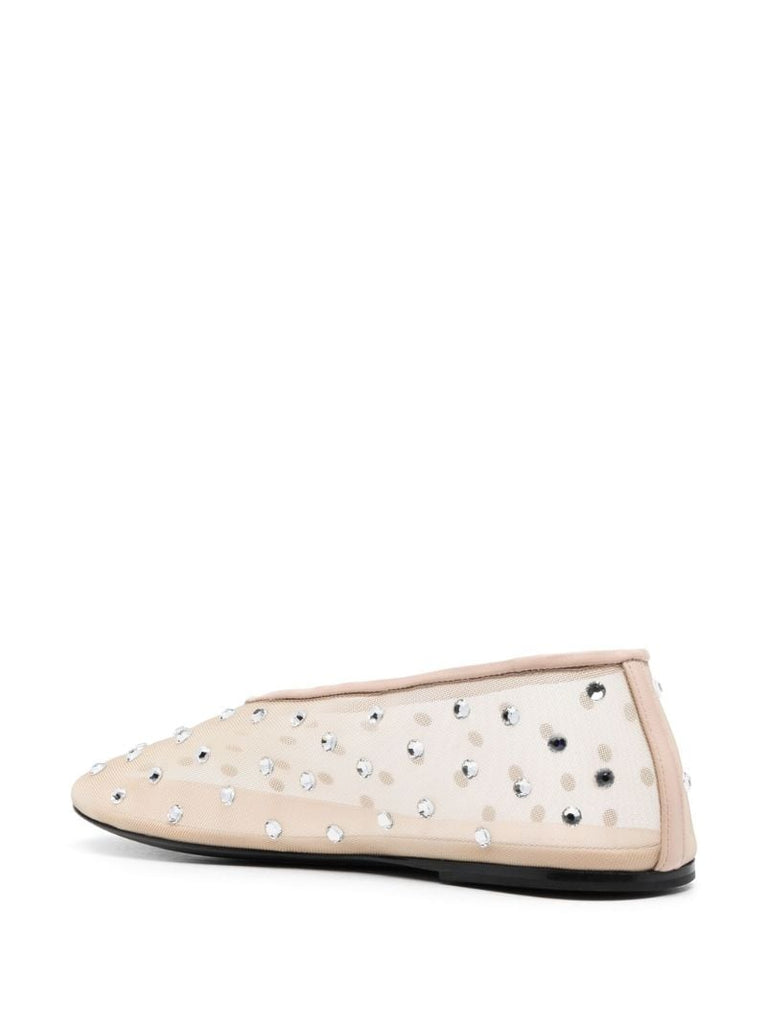 Neutral the Marcy Crystal Ballet Pumps
