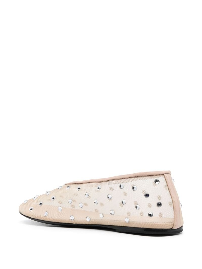 Neutral the Marcy Crystal Ballet Pumps