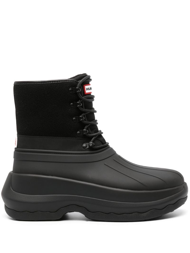 X Hunter Black Ankle Boots