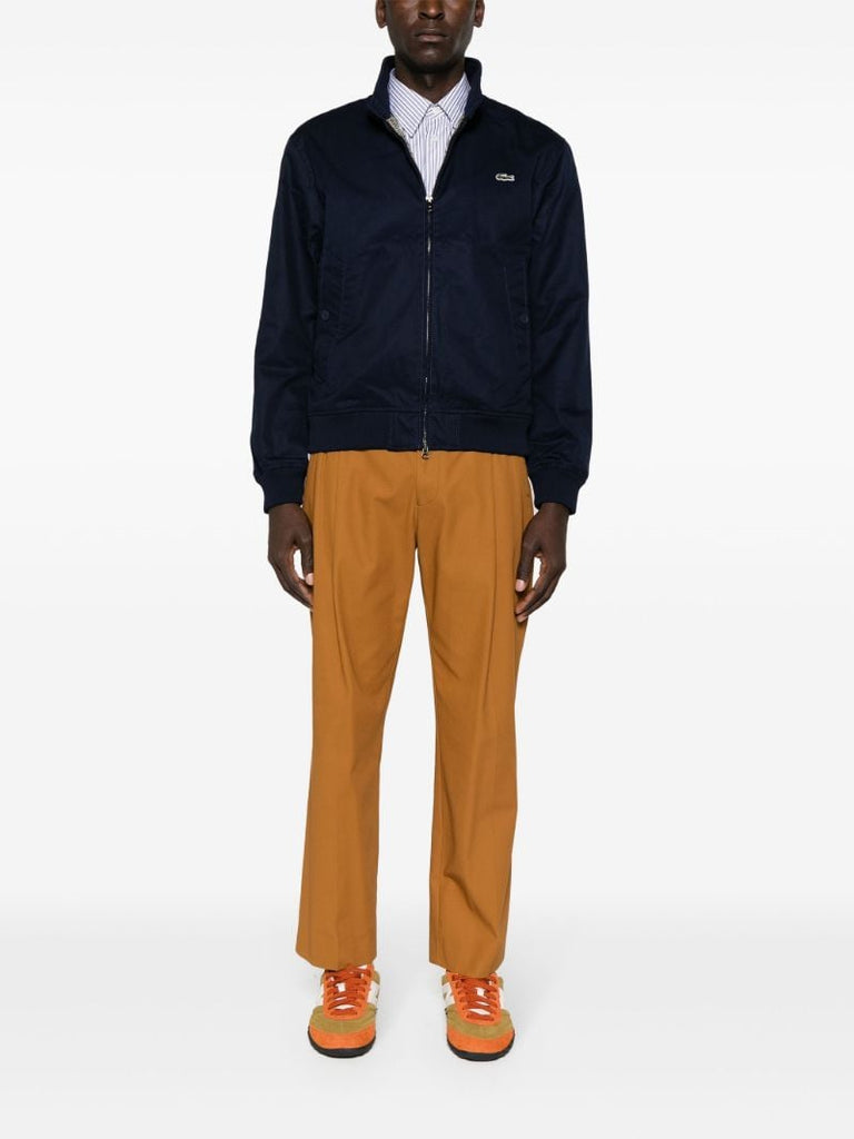 Blue Logo-appliquÃ_x0083_Â© Cotton Jacket