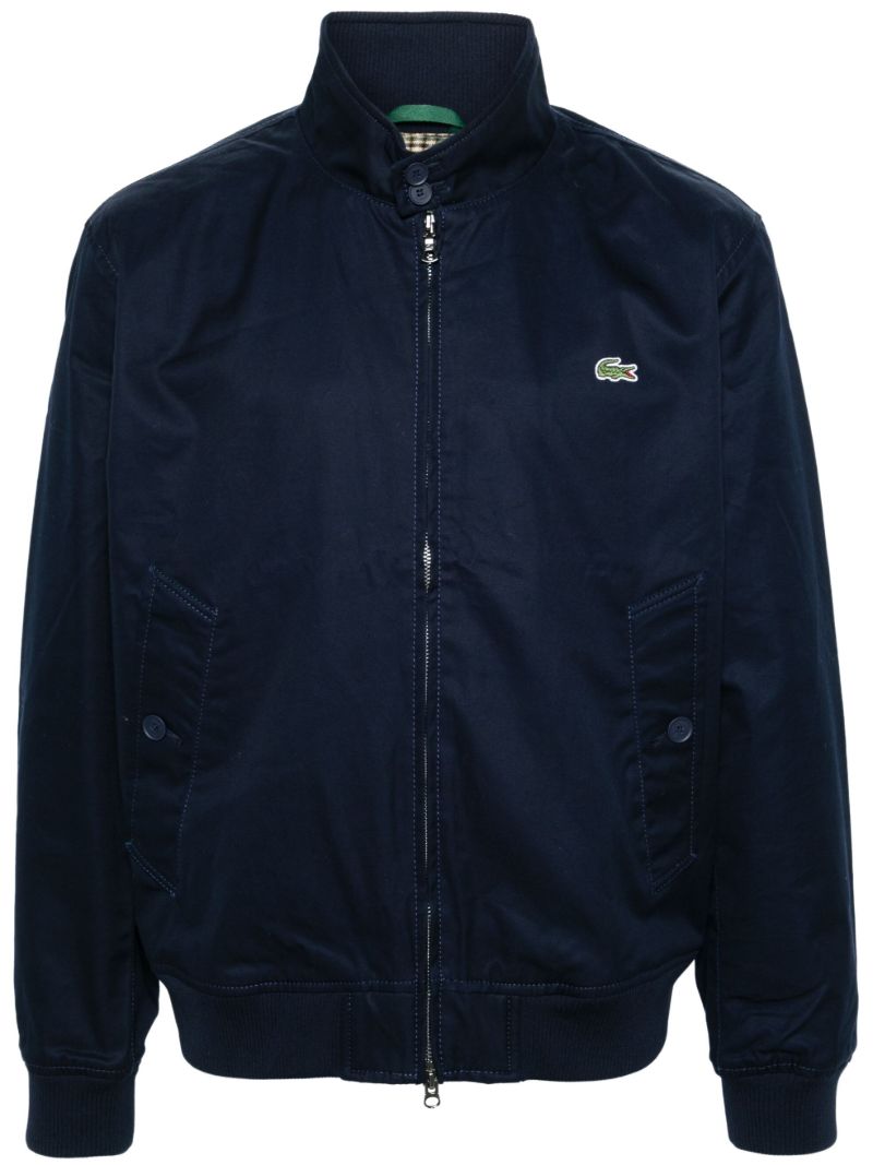Blue Logo-appliquÃ_x0083_Â© Cotton Jacket