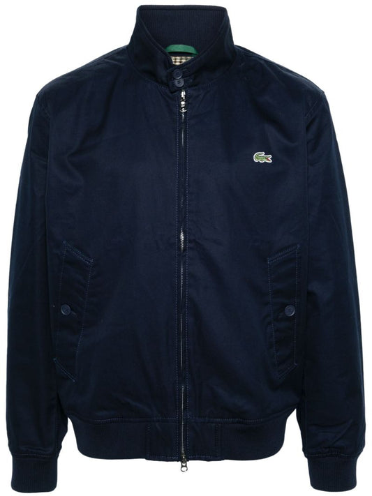Blue Logo-appliquÃ_x0083_Â© Cotton Jacket