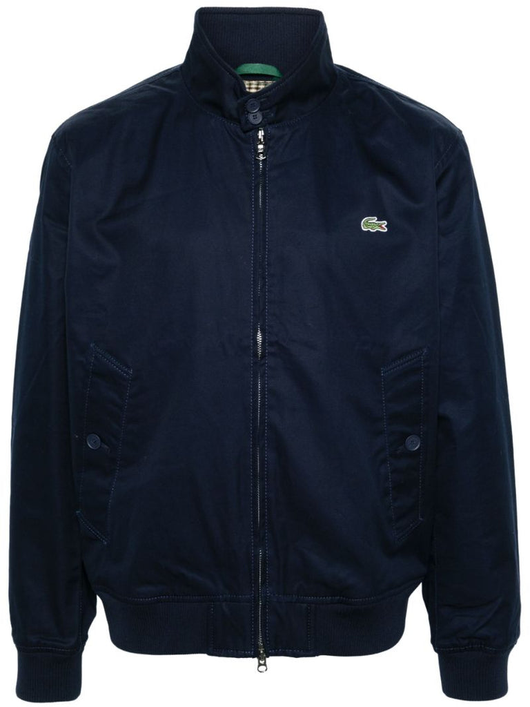 Blue Logo-appliquÃ_x0083_Â© Cotton Jacket