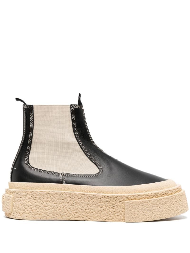 Black Leather Chelsea Boots
