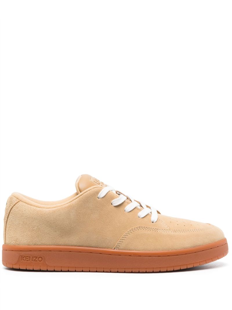 Neutral Kenzo-dome Suede Sneakers