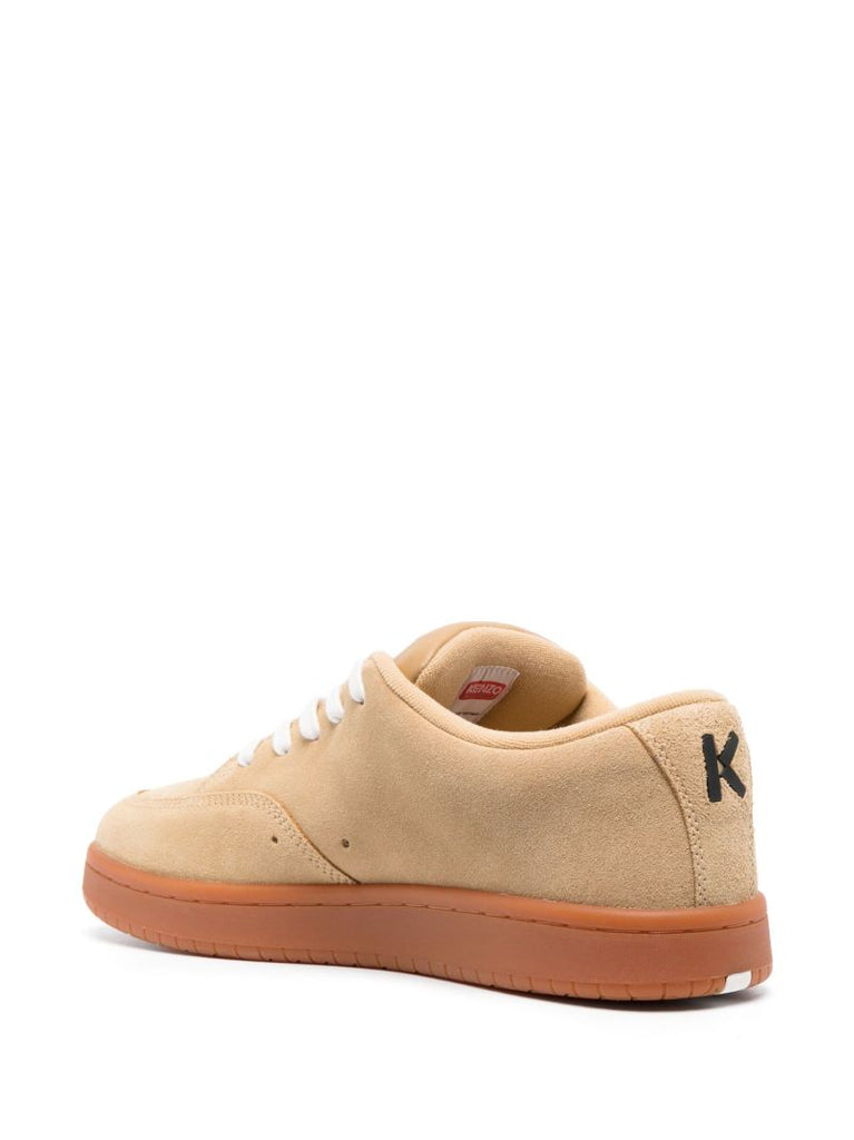 Neutral Kenzo-dome Suede Sneakers
