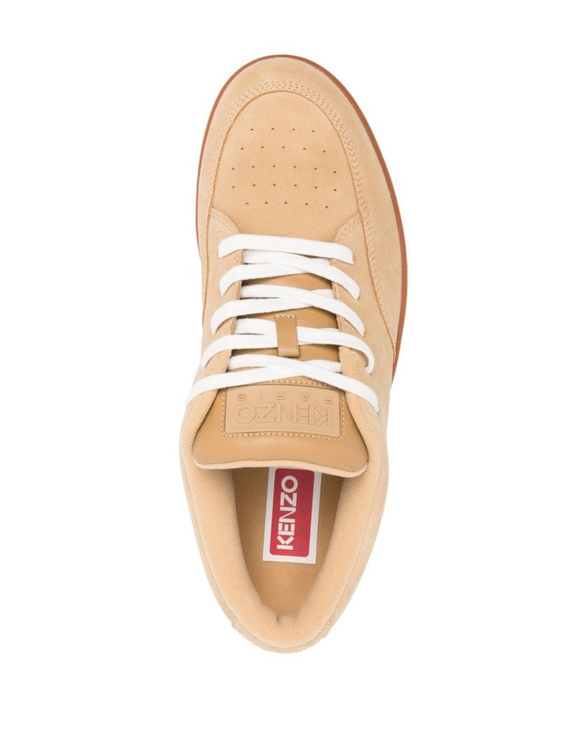 Neutral Kenzo-dome Suede Sneakers