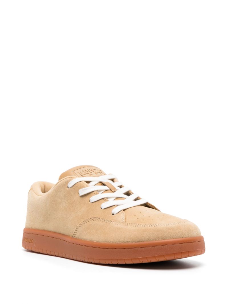 Neutral Kenzo-dome Suede Sneakers