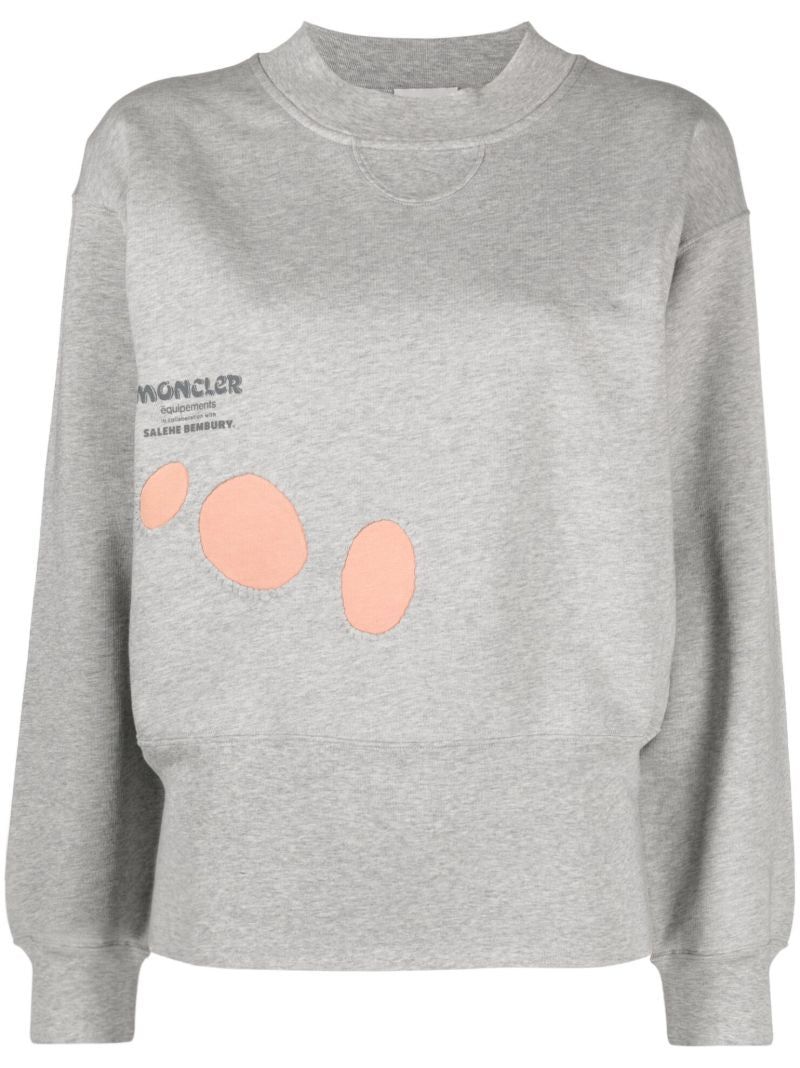 X Salehe Bembury Grey Logo-print Sweatshirt