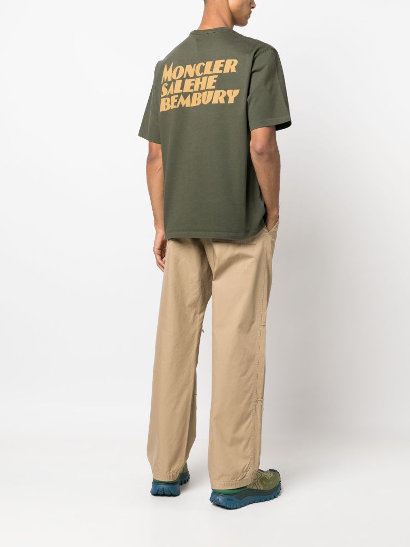 X Salehe Bembury Green Logo Print T-shirt