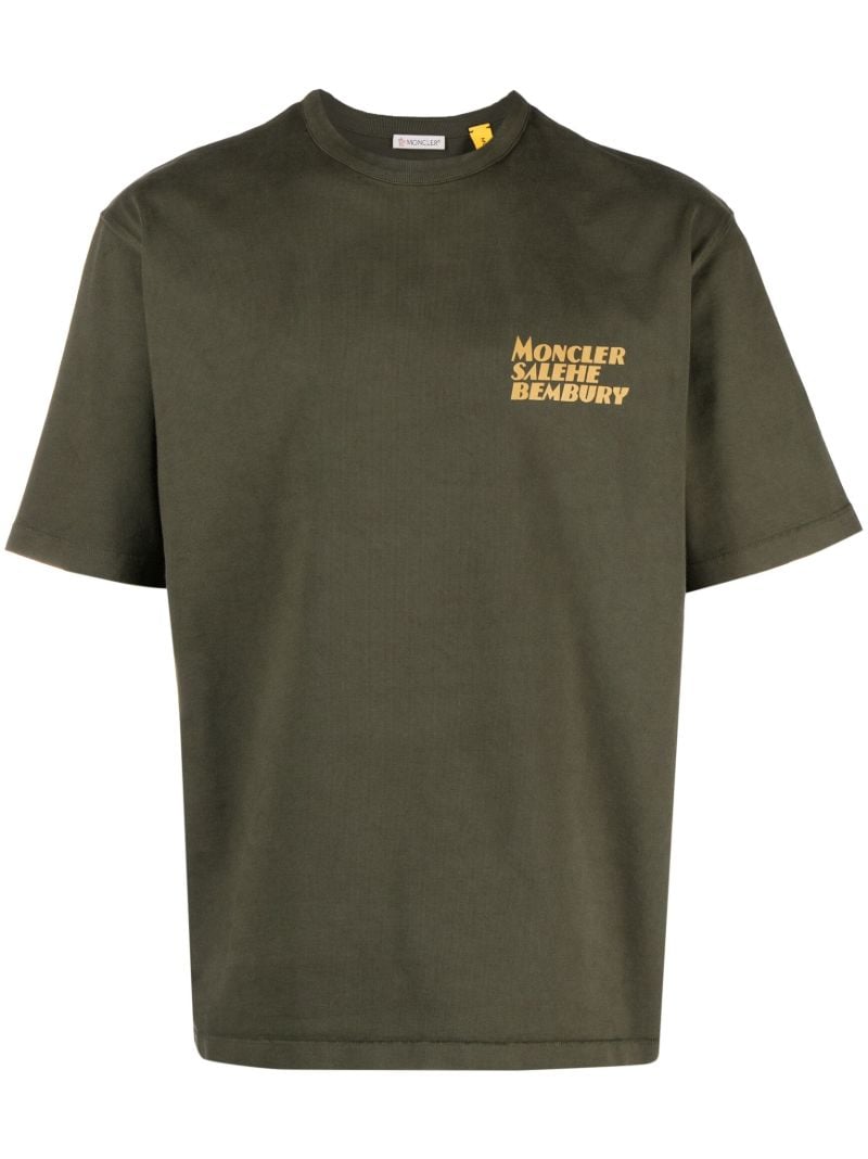 X Salehe Bembury Green Logo Print T-shirt
