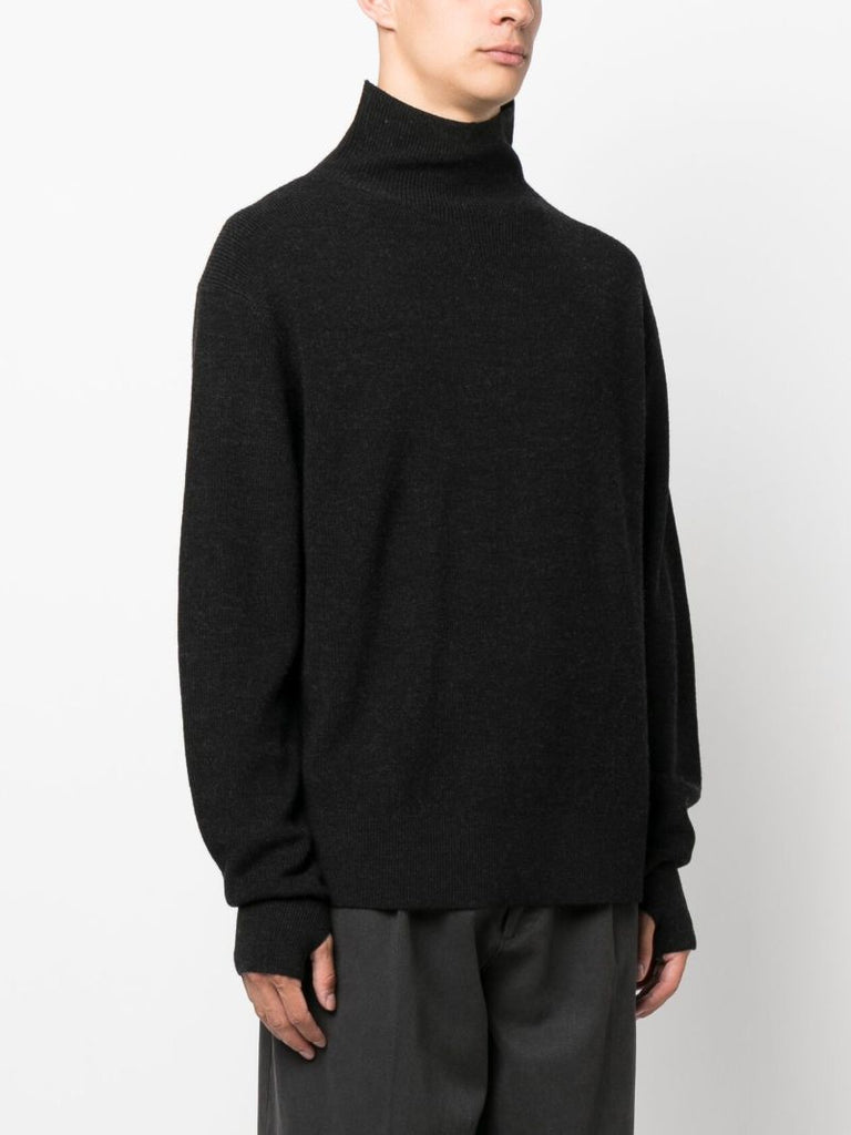 Black Naval Merino-wool Sweater