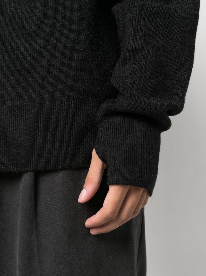 Black Naval Merino-wool Sweater
