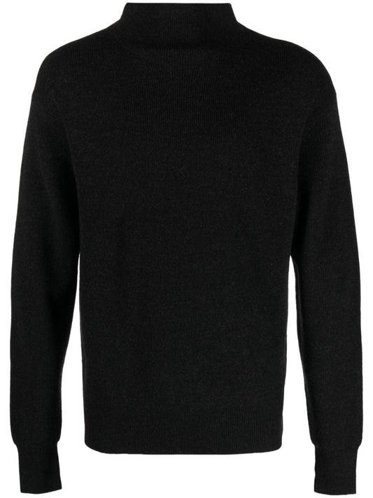 Black Naval Merino-wool Sweater