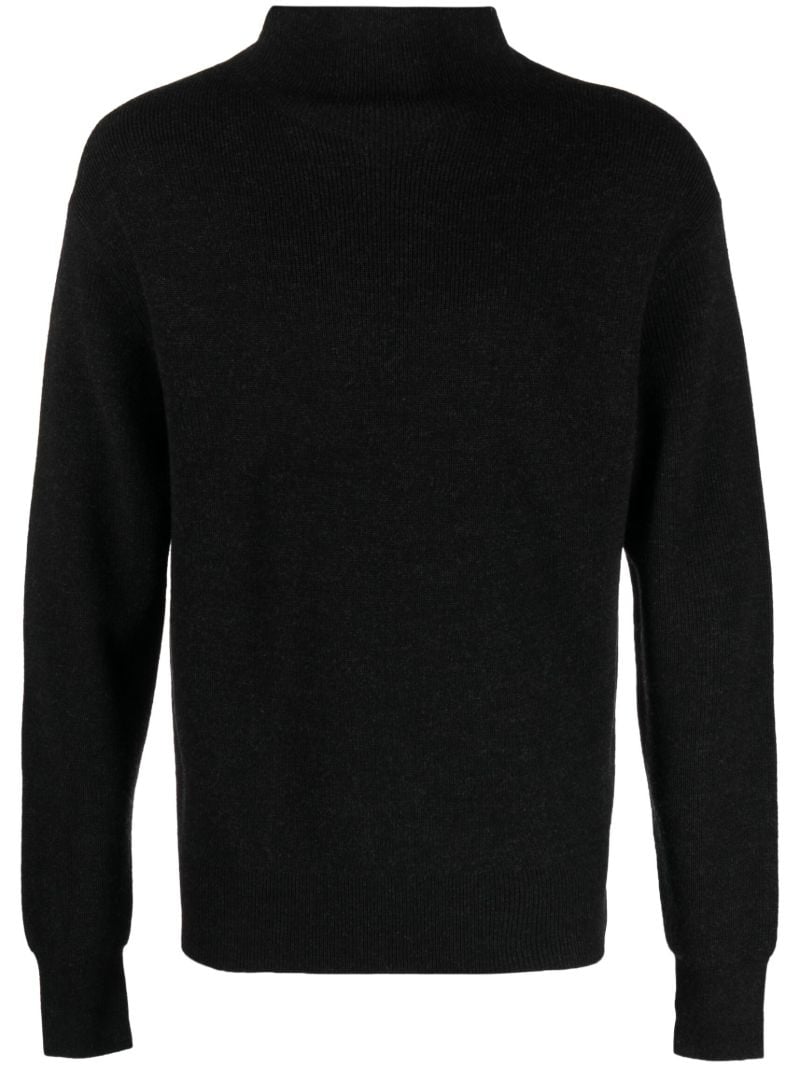 Black Naval Merino-wool Sweater