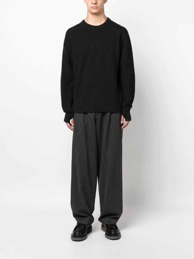 Black Naval Merino-wool Sweater