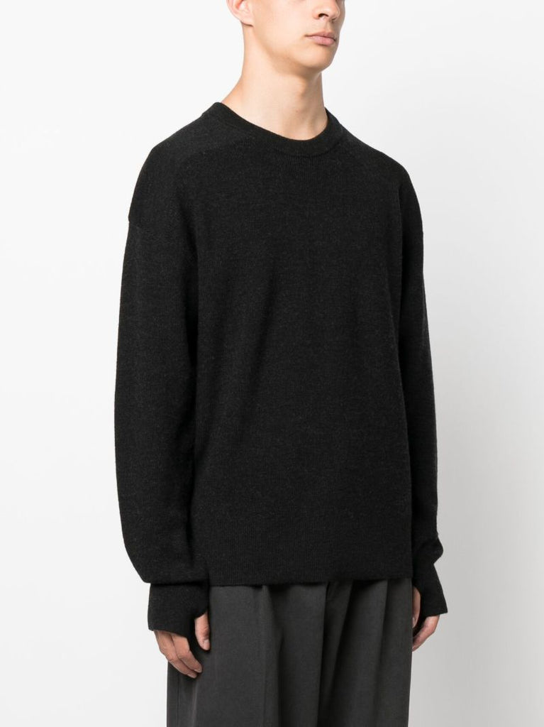 Black Naval Merino-wool Sweater