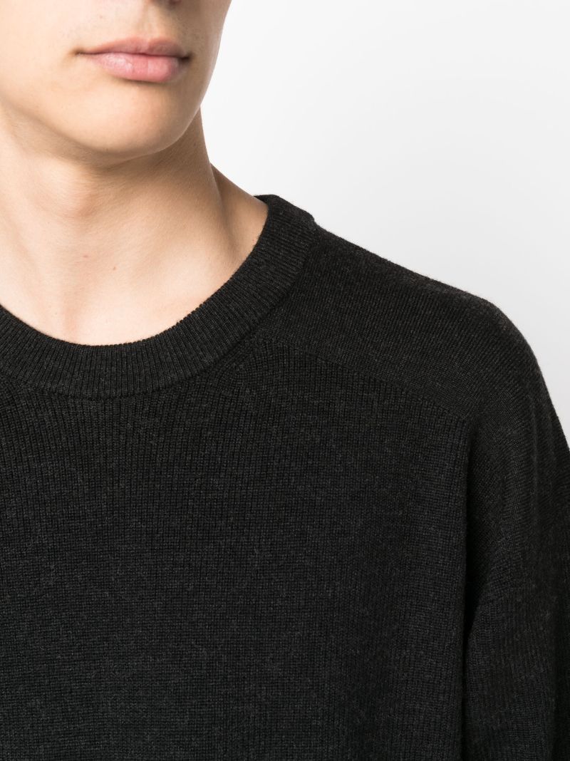 Black Naval Merino-wool Sweater