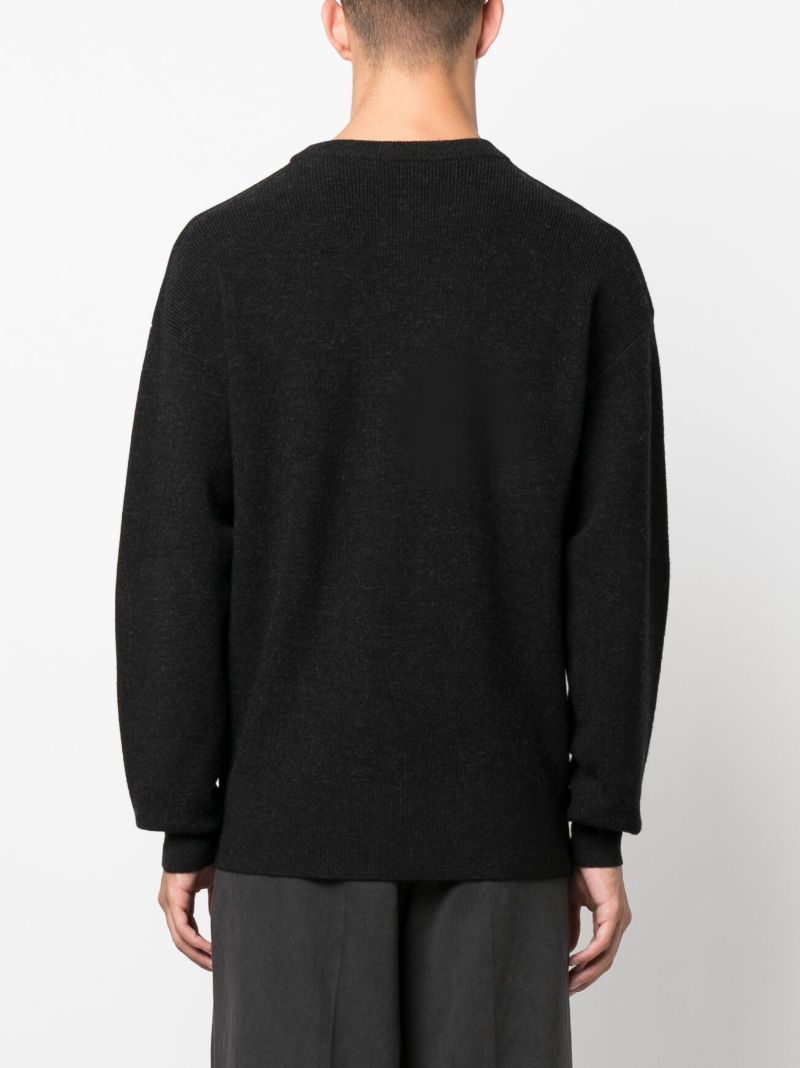 Black Naval Merino-wool Sweater
