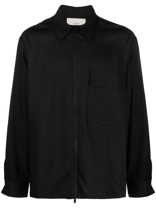 Black Batra Shirt Jacket