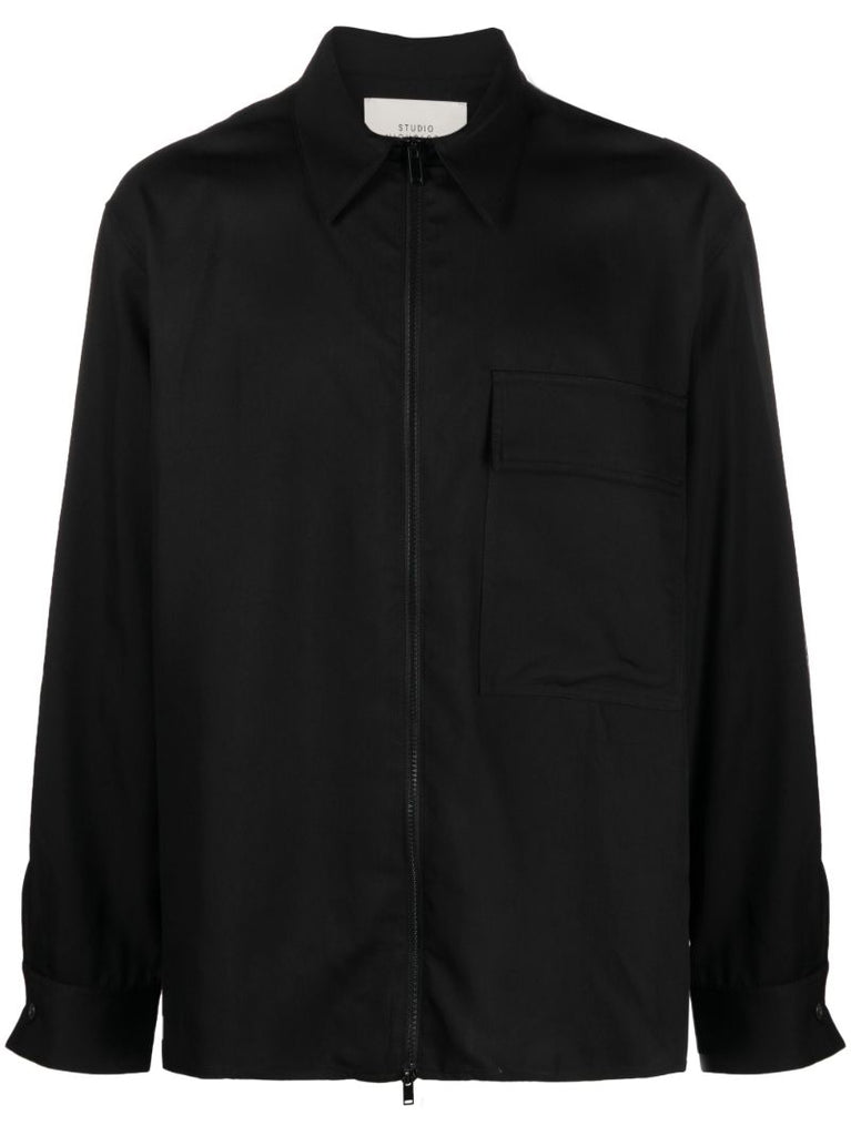 Black Batra Shirt Jacket