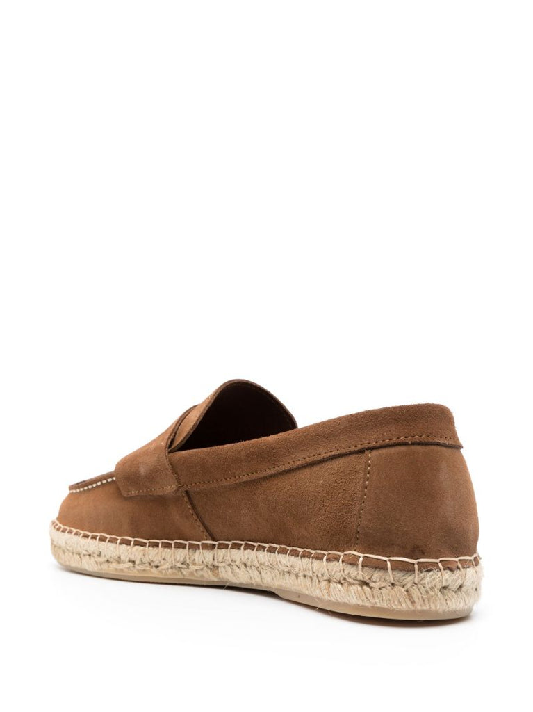 Brown Saddle Suede Espadrilles