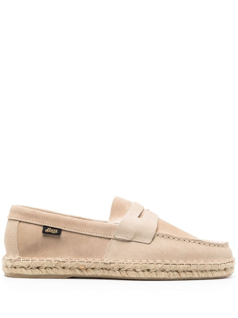 Neutral Saddle Suede Espadrilles