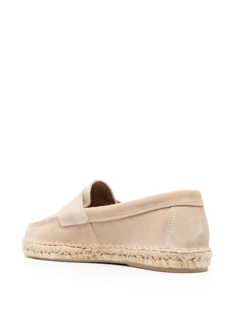 Neutral Saddle Suede Espadrilles
