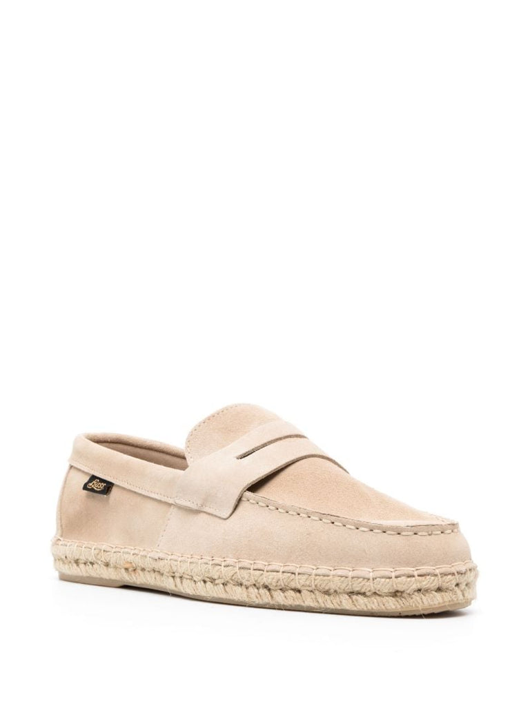 Neutral Saddle Suede Espadrilles