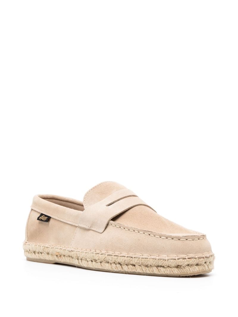 Neutral Saddle Suede Espadrilles