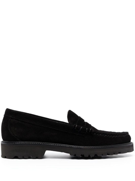 Black Weejuns 90 Suede Loafers
