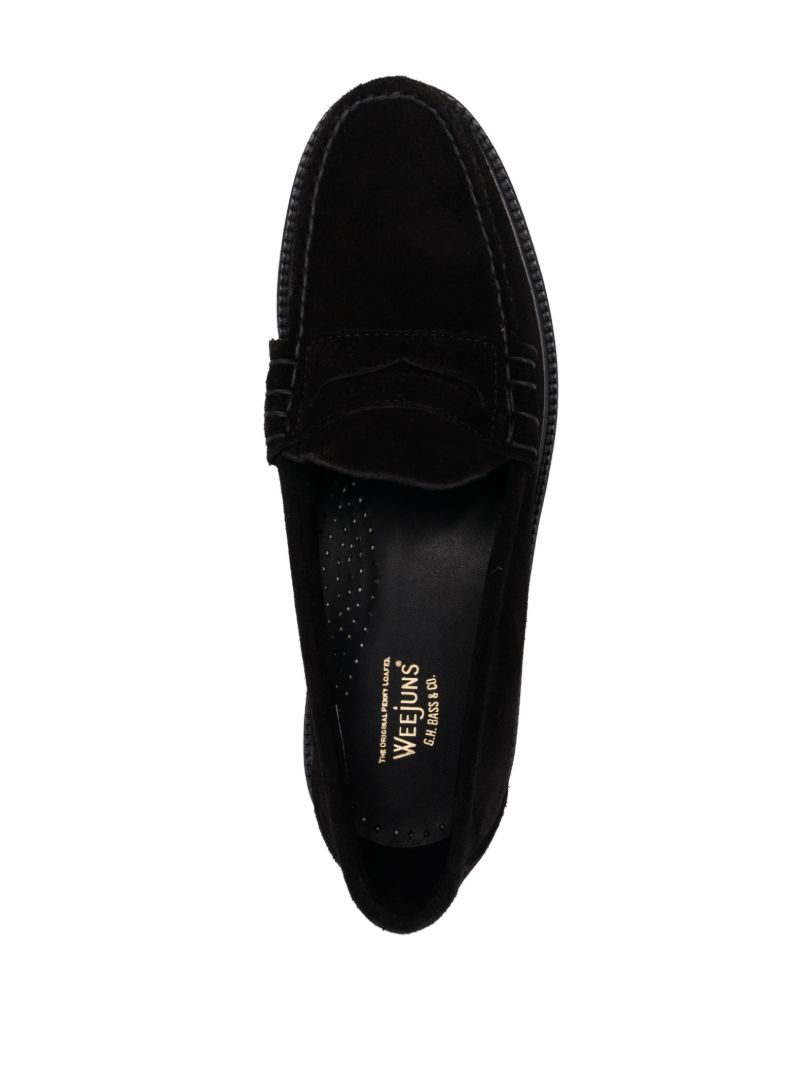 Black Weejuns 90 Suede Loafers