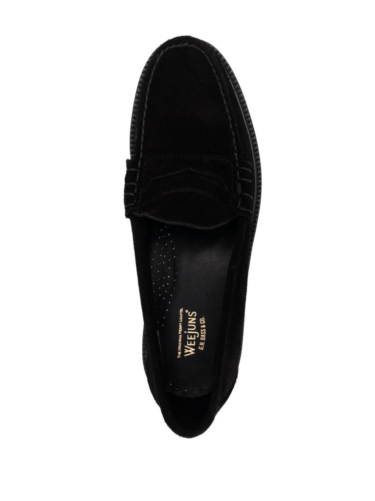 Black Weejuns 90 Suede Loafers