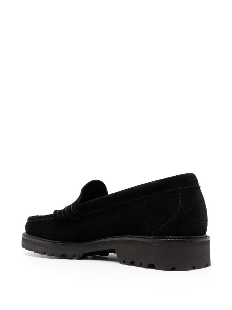Black Weejuns 90 Suede Loafers