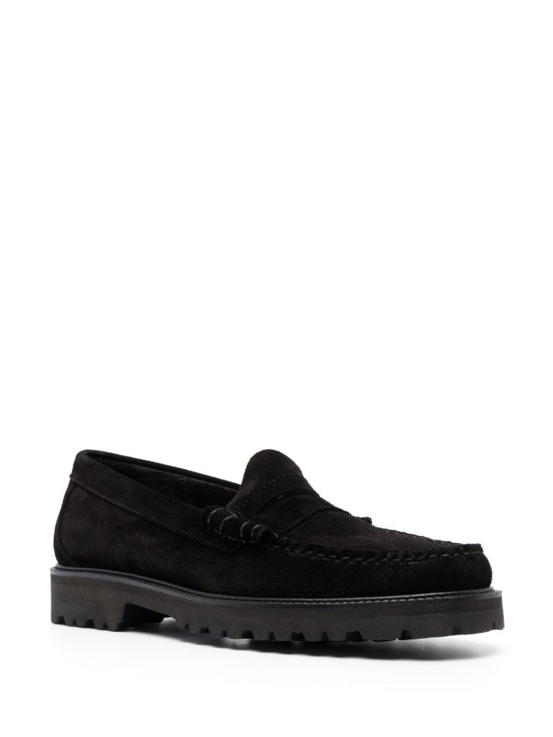 Black Weejuns 90 Suede Loafers
