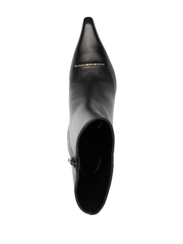 Black Viola 65 Leather Ankle Boots